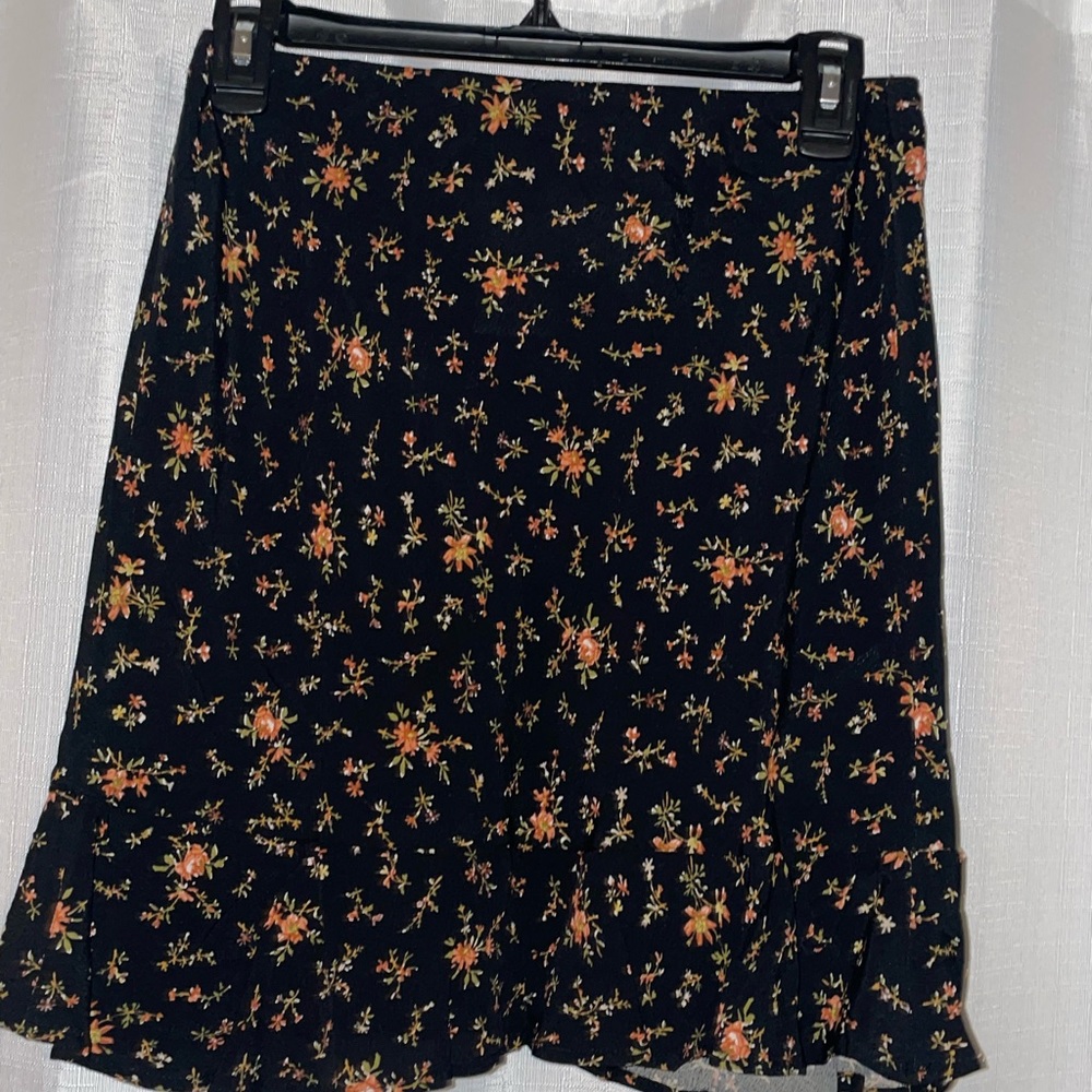 Madewell Flounce-Hem Mimi Slip Skirt in Fresh Sprigs - NWT